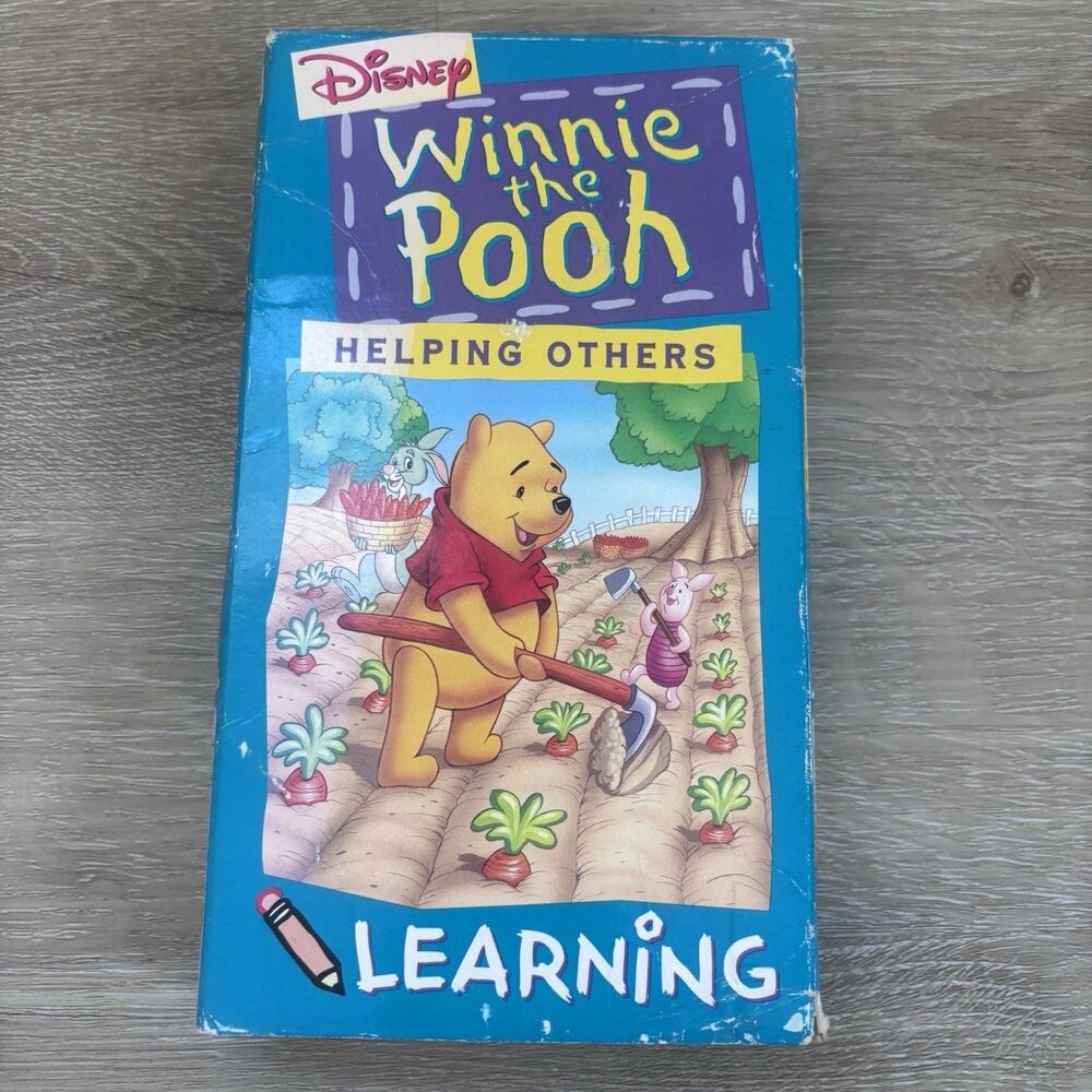 Vintage Disney Winnie the Pooh HELPING OTHERS Learning VHS 1994